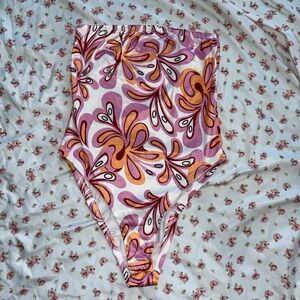 Pink and orange bodysuit